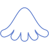 Flower Bell Nature Element from Geometric shapes Set