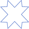 Star Ribbon Cross Element from Geometric shapes Set