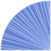 Abstract Circle Sharp Half Element from Geometric shapes Set