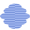 Abstract Cloud Vertical Element from Geometric shapes Set