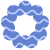 Abstract Donut Element from Geometric shapes Set