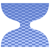 Abstract Hourglass Element from Geometric shapes Set