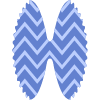 Abstract Pastry Bow Element from Geometric shapes Set