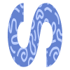 Abstract S Curly Element from Geometric shapes Set