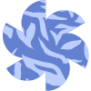 Flower Spin Nature Element from Geometric shapes Set