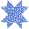 Star Ribbon Cross Element from Geometric shapes Set