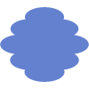 Abstract Cloud Vertical Element from Geometric shapes Set