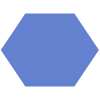 Abstract Hexagon Vertical Element from Geometric shapes Set