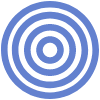 Circle Point Target Element from Geometric shapes Set