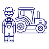 Farmer Tractor 1 illustration - Free transparent PNG, SVG. No sign up needed.