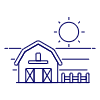 Sunny Barn Field illustration - Free transparent PNG, SVG. No sign up needed.