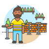 Bar Client 1 2 Illustration from UX Colors Set