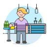 Bar Client 2 1 Illustration from UX Colors Set