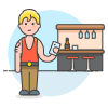 Bar Client 7 1 Illustration from UX Colors Set