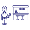 Bar Client 7 1 Illustration from UX Line Set