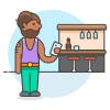 Bar Client 7 3 Illustration from UX Colors Set