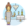 Party Attentdant 2 6 Illustration from UX Colors Set