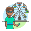 Amusement Parks 5 Illustration from UX Colors Set