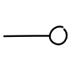 Line Bullet Point Left Non Filled Element from Variable Scribbles Set