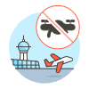 No Drone Area 2 Illustration from UX Colors Set | Free Download as SVG Vector and Transparent PNG | Streamline illustrations