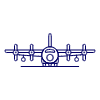 Air Force Plane 4 Illustration from UX Line Set