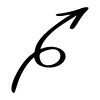 Arrow Line Head Swirl Long Element from Beveled Scribbles Set