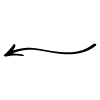 Arrow Line Head Wiggle Medium Element from Beveled Scribbles Set