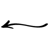 Arrow Line Head Wiggle Short Element from Beveled Scribbles Set