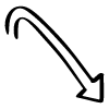 Arrow Open Back Turn Back Element from Beveled Scribbles Set