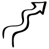Arrow Open Back Wiggle Element from Beveled Scribbles Set