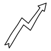 Line Arrow Thick Zigzag 2 Non Filled Element from Variable Scribbles Set