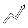 Line Arrow Thick Zigzag Non Filled Element from Variable Scribbles Set