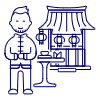 Chinese Restaurant 4 Illustration from UX Line Set