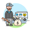 Money Guard 1 Illustration from UX Colors Set