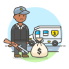 Money Guard 2 Illustration from UX Colors Set