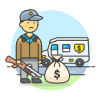 Money Guard 3 Illustration from UX Colors Set