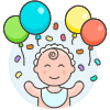 Baby Balloon 1 illustration - Free transparent PNG, SVG. No sign up needed.