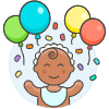 Baby Balloon 3 illustration - Free transparent PNG, SVG. No sign up needed.