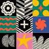 Block Mix And Match 1 Element from Backgrounds Blocks - Square Set