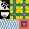 Block Mix And Match 2 Element from Backgrounds Blocks - Square Set