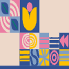Mixed Tile Background 4 Element from Backgrounds - Mixed Style Set
