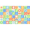 Tile Background 02 Element from Backgrounds Blocks - Rectangular Set