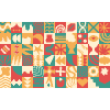 Tile Background 03 Element from Backgrounds Blocks - Rectangular Set