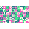 Tile Background 08 Element from Backgrounds Blocks - Rectangular Set