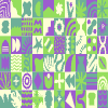 Tile Background 13 Element from Backgrounds Blocks - Rectangular Set