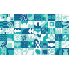 Tile Background 14 Element from Backgrounds Blocks - Rectangular Set