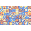 Tile Background 18 Element from Backgrounds Blocks - Rectangular Set