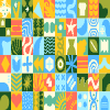 Tile Background 20 Element from Backgrounds Blocks - Rectangular Set