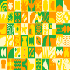 Tile Background 21 Element from Backgrounds Blocks - Rectangular Set