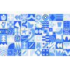 Tile Background 22 Element from Backgrounds Blocks - Rectangular Set